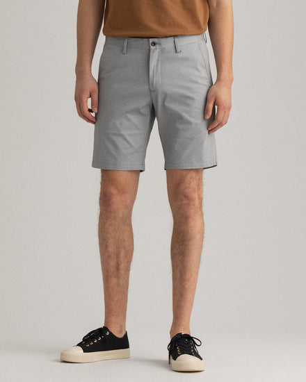 Szorty męskie slim fit szare