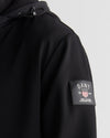 Czarna męska bluza kangurka regular fit
