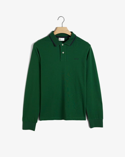 Koszulka polo z długim rękawem pika