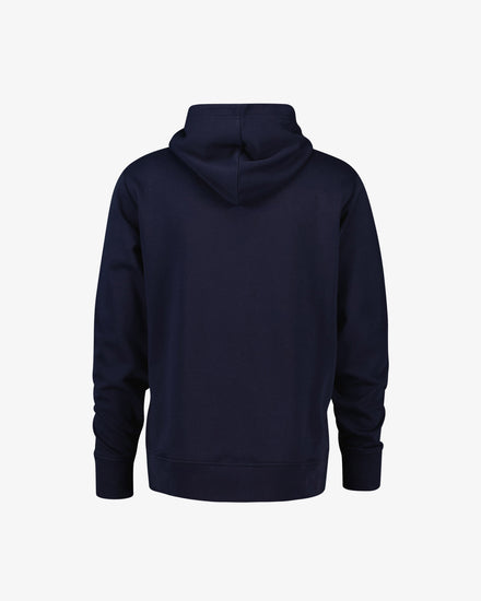 Bluza męska z kapturem regular fit niebieska