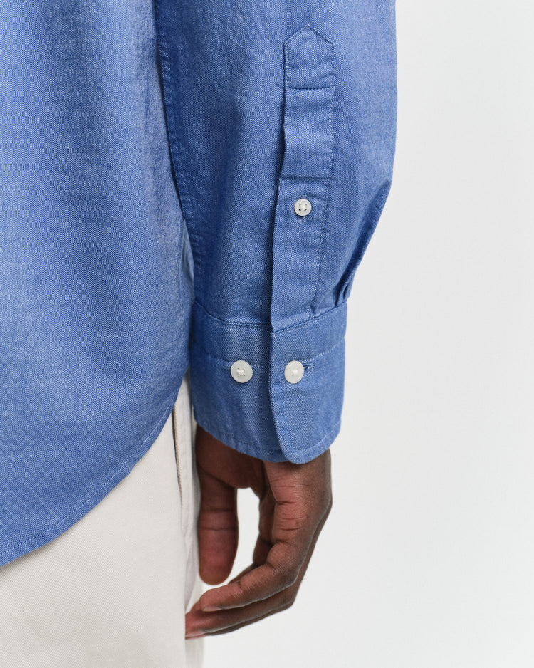 Koszula męska z długim rękawem regular fit niebieska