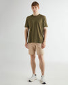 T-shirt męski z krótkim rękawem z okrągłym kołnierzykiem regular fit