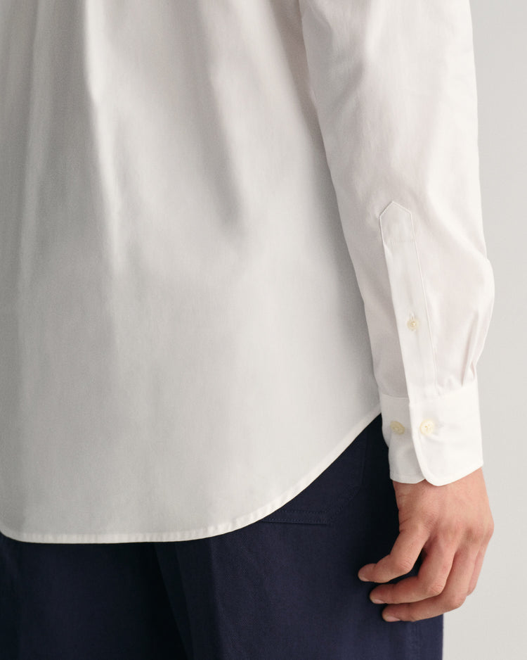 Koszula męska z długim rękawem regular fit biała