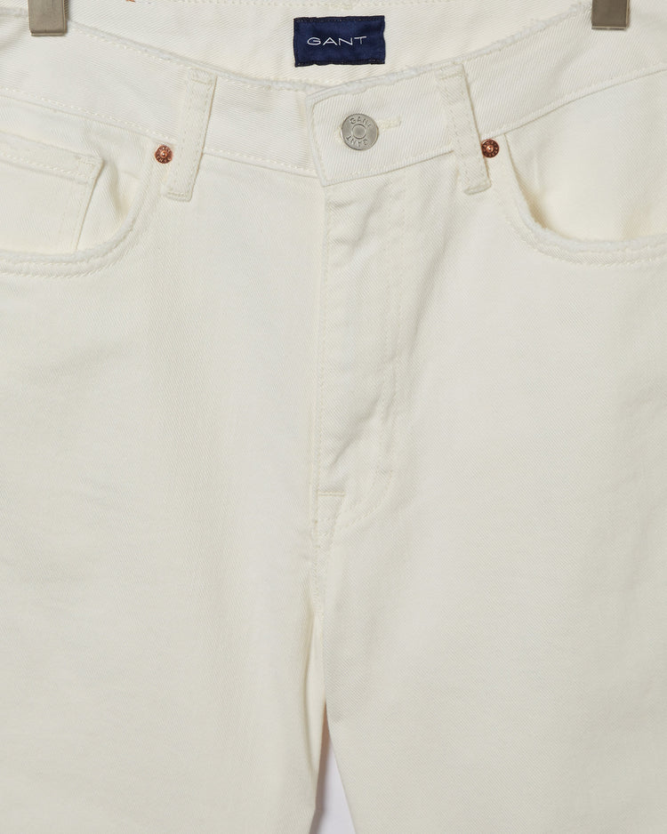 Spodnie damskie relaxed fit beżowe