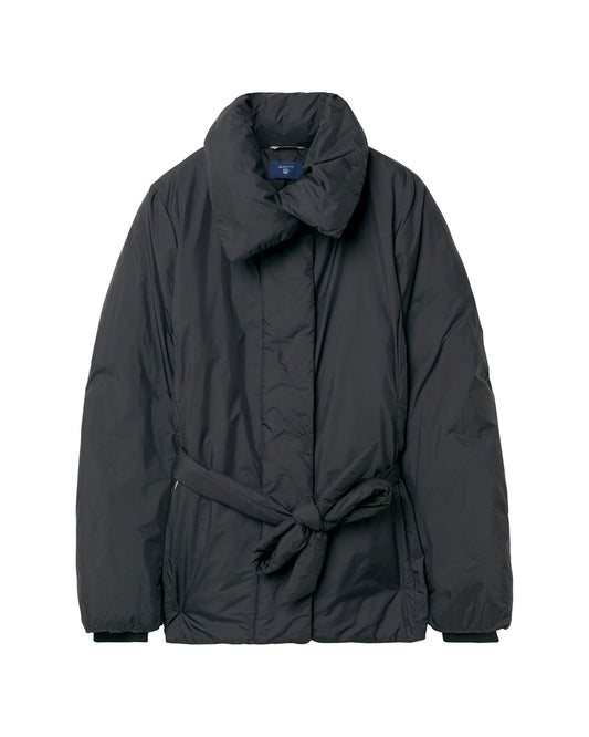 Kurtka damska z zamkiem z długim rękawem czarna