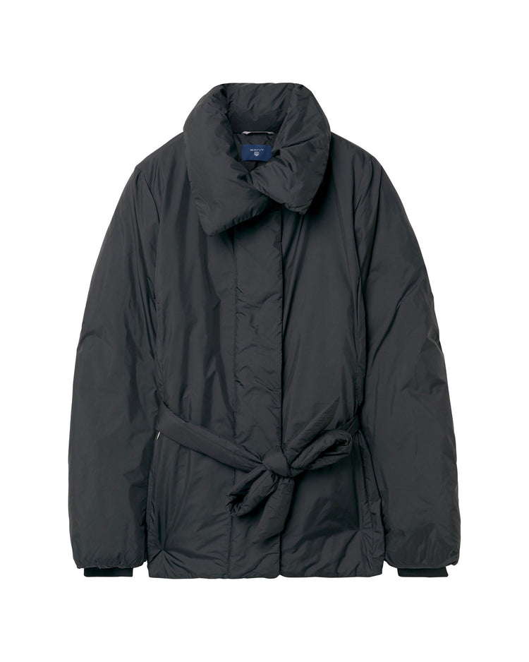 Kurtka damska z zamkiem z długim rękawem czarna