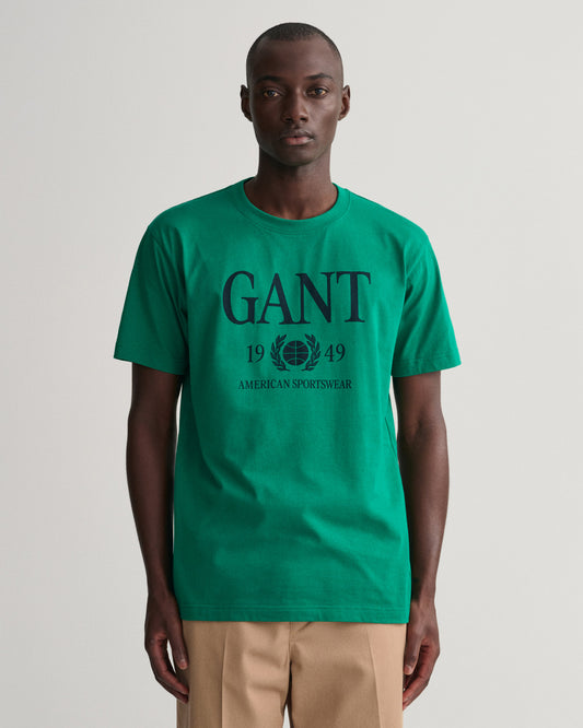 T-shirt z motywem Retro Crest