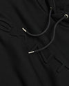Bluza męska z nadrukiem z kapturem regular fit czarna