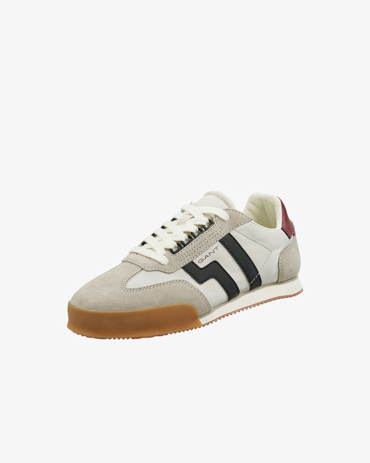 Męskie białe zamszowe sneakersy Baylle