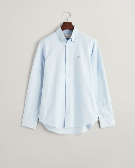 Koszula męska z długim rękawem slim fit niebieska