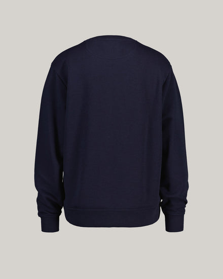 Bluza damska z nadrukiem z okrągłym kołnierzykiem z długim rękawem