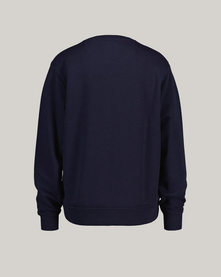 Bluza damska z nadrukiem z okrągłym kołnierzykiem z długim rękawem