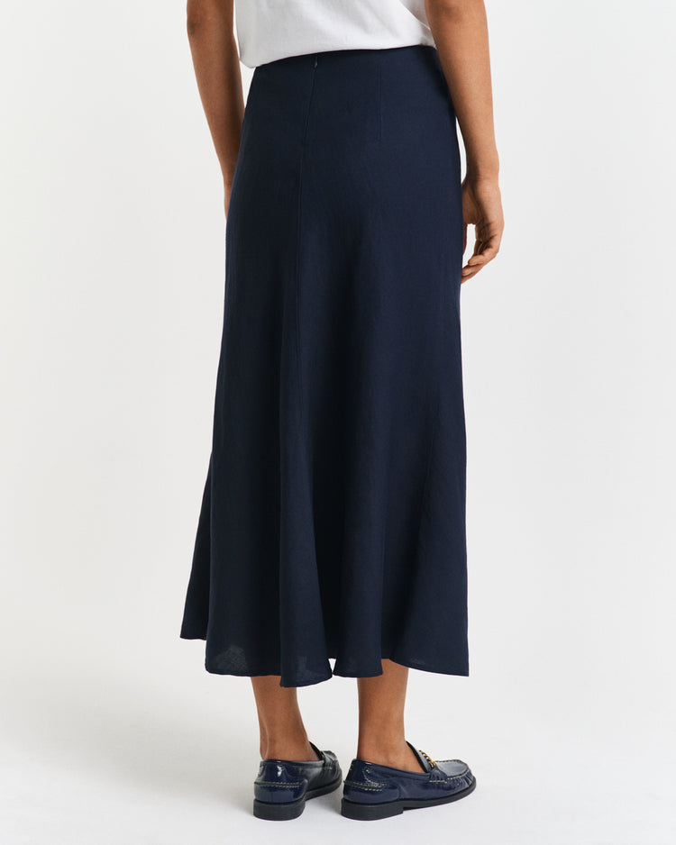 Spódnica damska regular fit granatowa