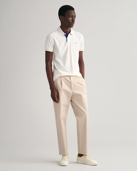 Koszulka polo męska z nadrukiem z krótkim rękawem slim fit