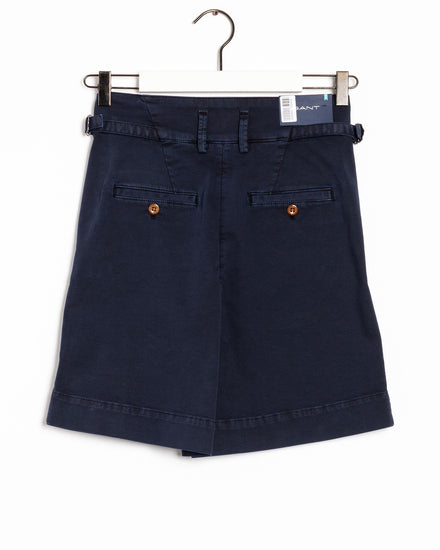 Bawełniane szorty damskie relaxed fit granatowe