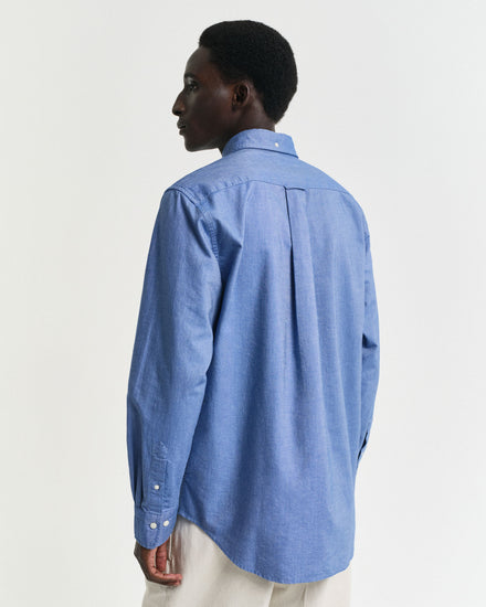 Koszula męska z długim rękawem regular fit niebieska