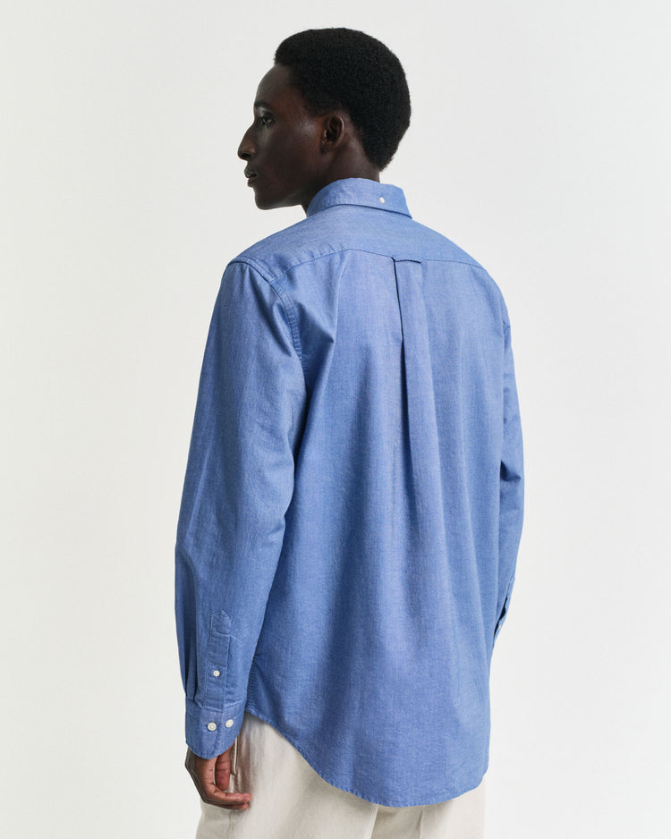 Koszula męska z długim rękawem regular fit niebieska