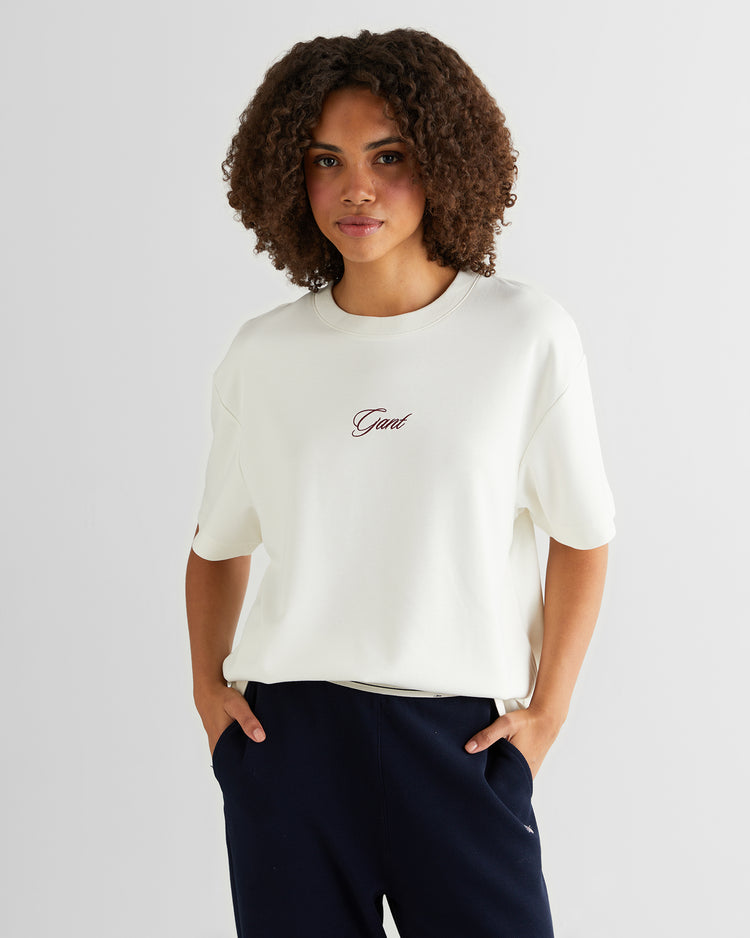 T-shirt z okrągłym dekoltem z logo