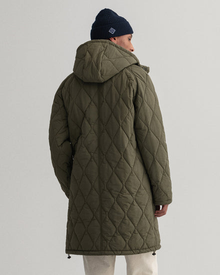 Kurtka męska z nadrukiem zapinana na guziki oversize fit zielona