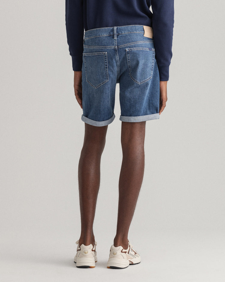 Szorty męskie regular fit granatowe