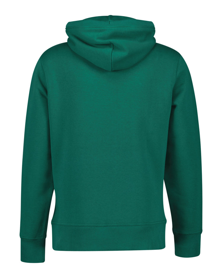 Bluza męska z kapturem regular fit zielona