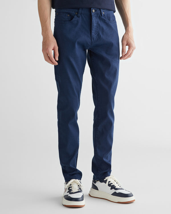 Spodnie jeansowe męskie slim fit granatowe