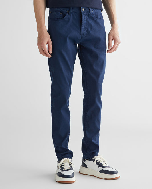 Spodnie jeansowe męskie slim fit granatowe