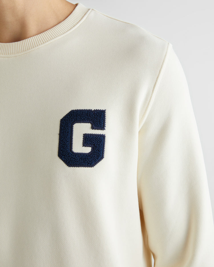 Bluza z nadrukiem "G" z okrągłym dekoltem