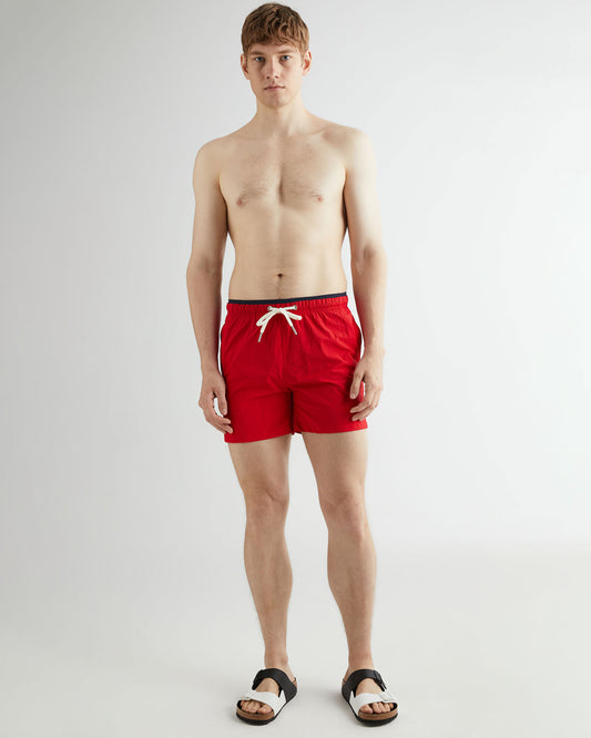 Szorty kąpielowe męskie regular fit czerwone