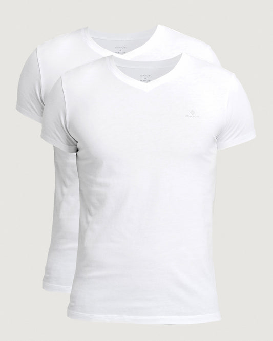 T-shirt z dekoltem w kształcie litery V 2-pak