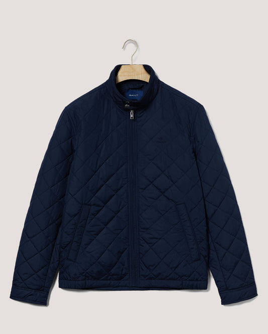 Kurtka męska z zamkiem z długim rękawem regular fit granatowa