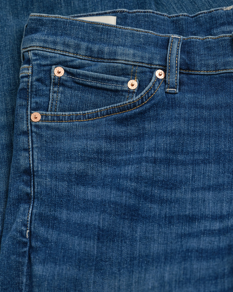 Spodnie jeansowe męskie extra slim fit niebieskie