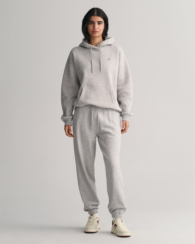 Spodnie dresowe damskie relaxed fit szare