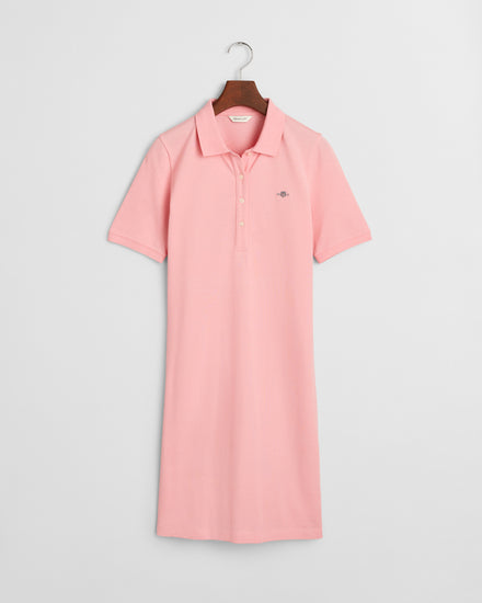 Sukienka damska z krótkim rękawem z kołnierzykiem polo regular fit