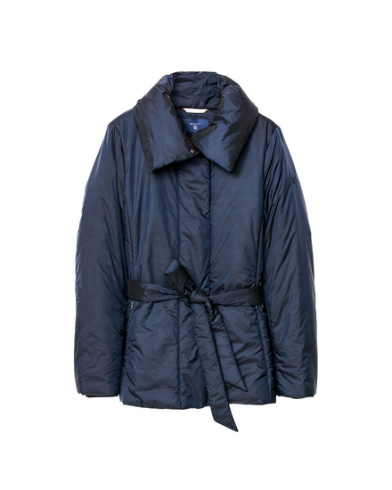 Damska ocieplana kurtka z paskiem