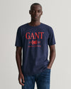 T-shirt z motywem Retro Crest