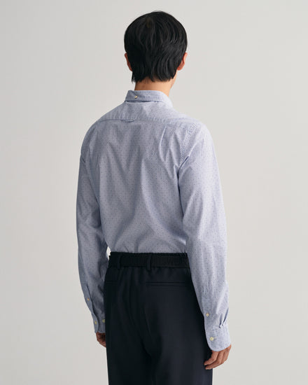 Koszula maklerka w kropki slim fit