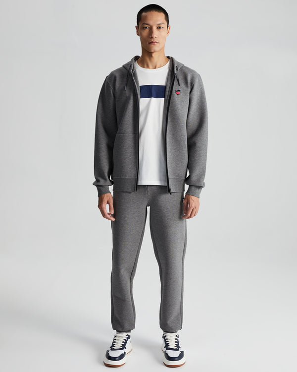 Spodnie dresowe męskie regular fit szare