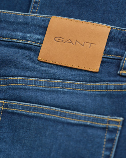 Spodnie damskie slim fit granatowe