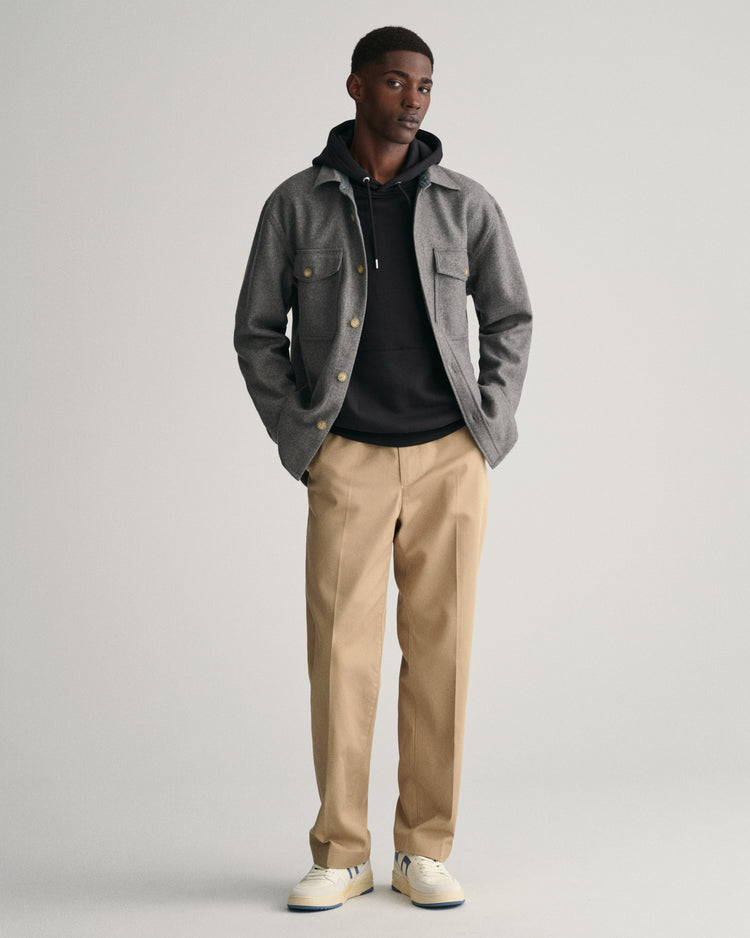 Bluza męska z kapturem regular fit czarna