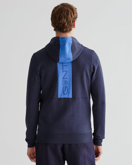 Bluza męska z zamkiem regular fit granatowa