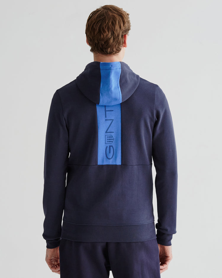 Bluza męska z zamkiem regular fit granatowa