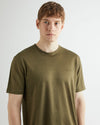 T-shirt męski z krótkim rękawem z okrągłym kołnierzykiem regular fit
