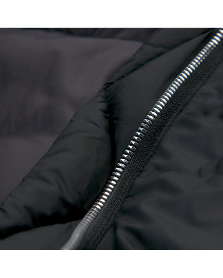 Kurtka damska z zamkiem z długim rękawem czarna