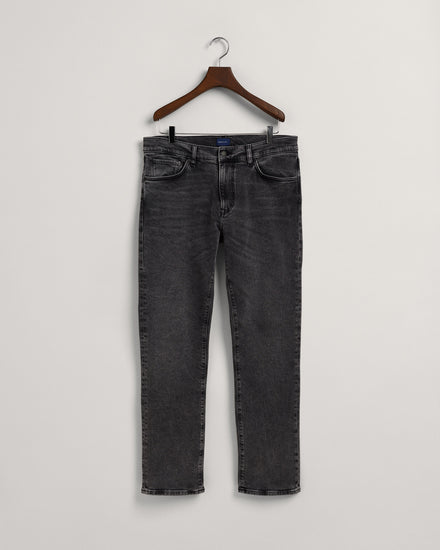 Spodnie jeansowe męskie regular fit szare