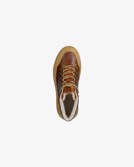 Buty zimowe męskie brązowe