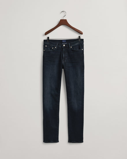 Spodnie jeansowe męskie extra slim fit granatowe