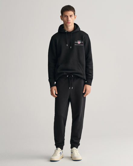 Spodnie dresowe męskie regular fit czarne