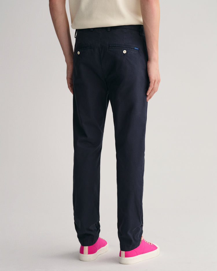 Spodnie męskie slim fit granatowe