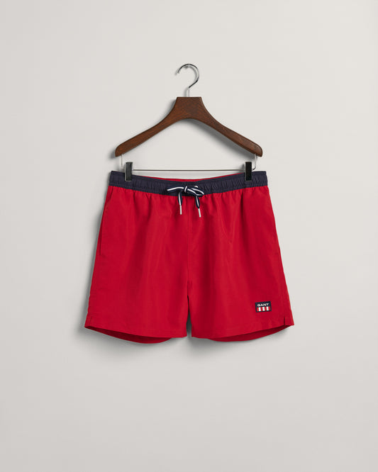 Szorty kąpielowe męskie regular fit czerwone